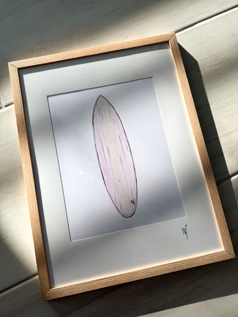 Surfboard Large Framed Print 🏄♀️