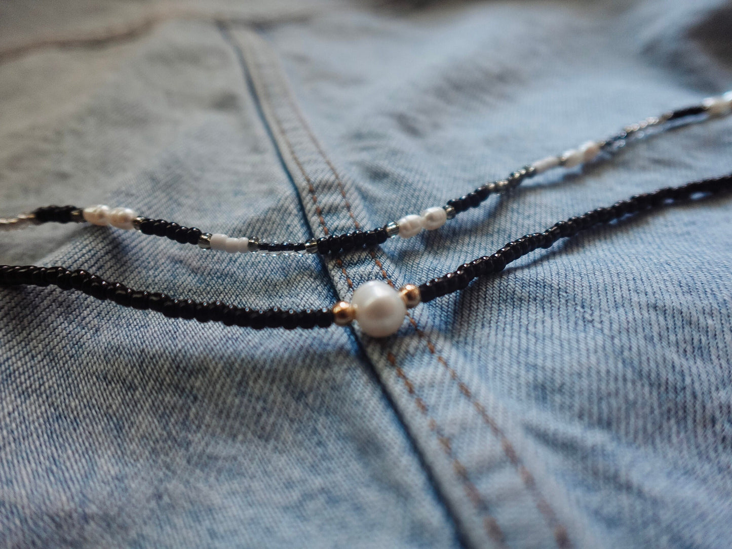 Salt & Pepper Freshwater Pearl Necklace