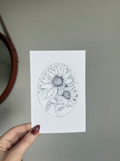 Sunflower Print 🌻