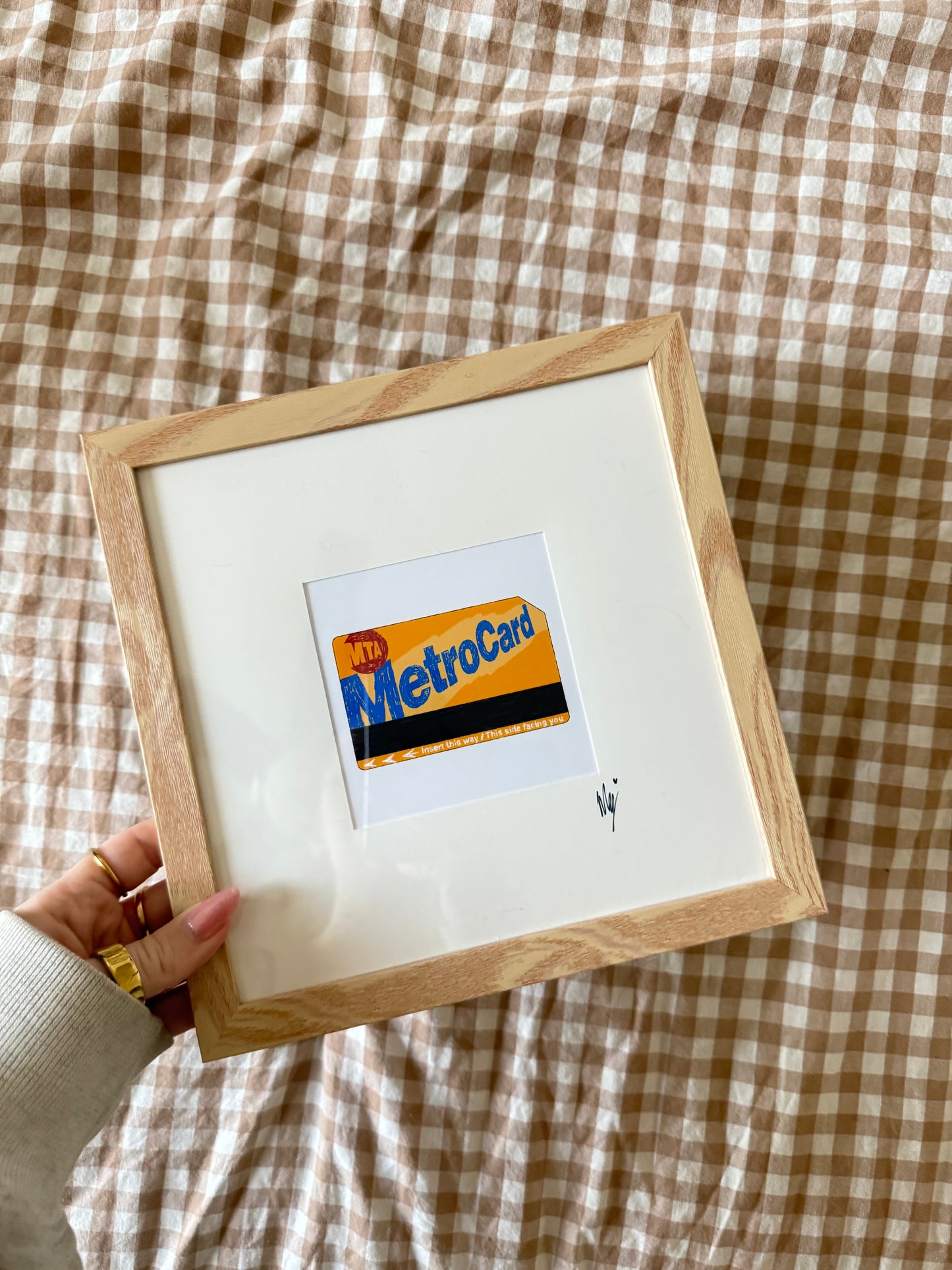 Framed MetroCard Print ✨