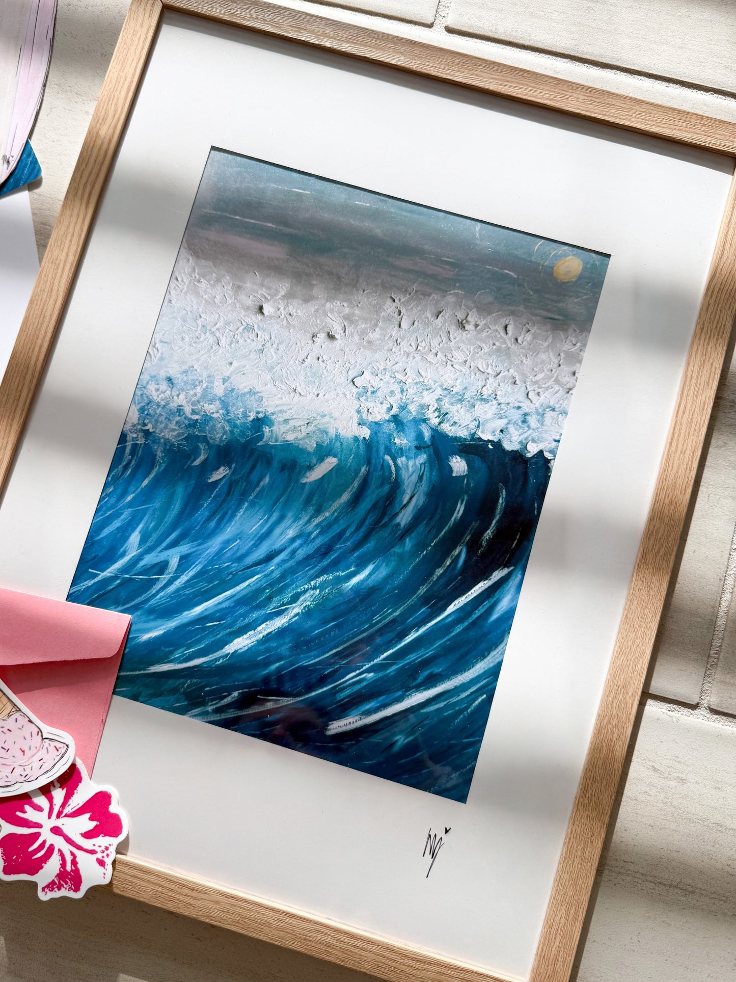 Wave Large Framed Print 🌊