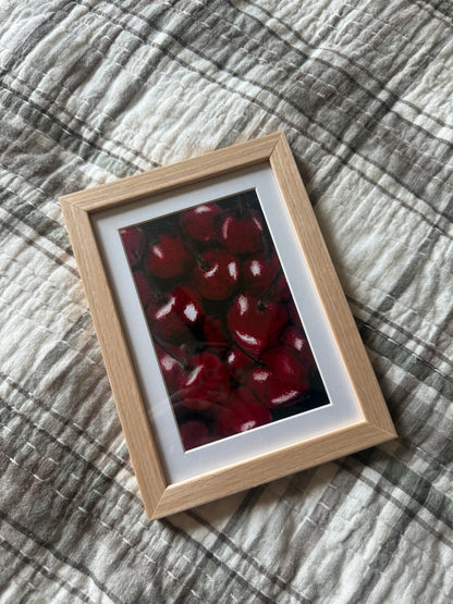 Small Framed Cherry Print 🍒