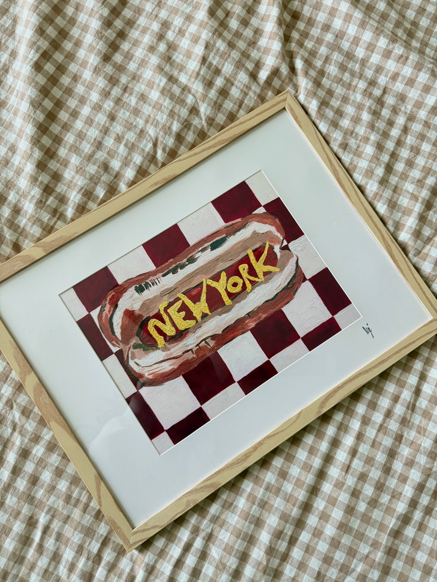 Large Framed Hot Dog Print 🌭