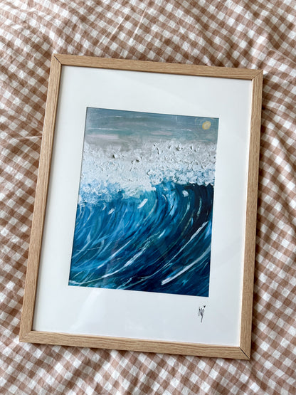 Wave Large Framed Print 🌊