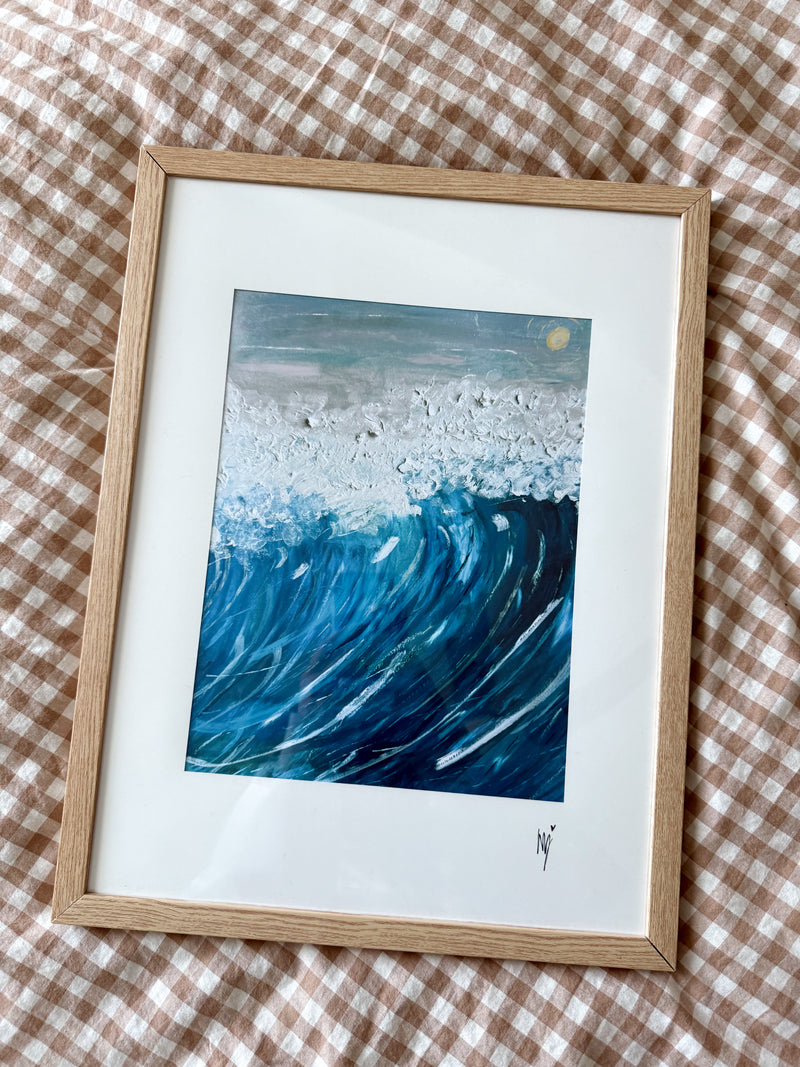 Wave Large Framed Print 🌊