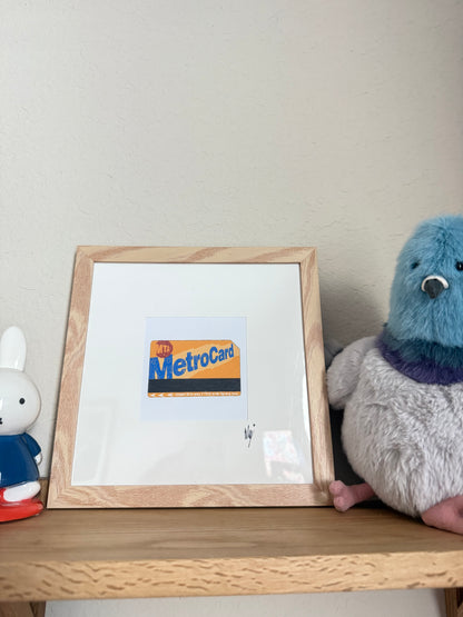 Framed MetroCard Print ✨