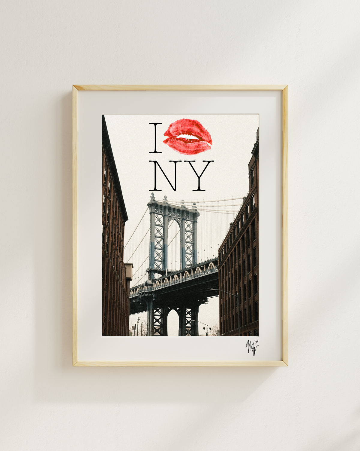 I 💋 NY Print