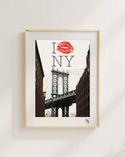 I 💋 NY Print