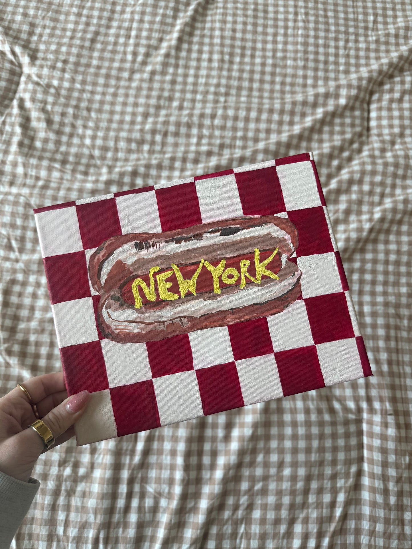 Original Hot Dog Painting 🌭