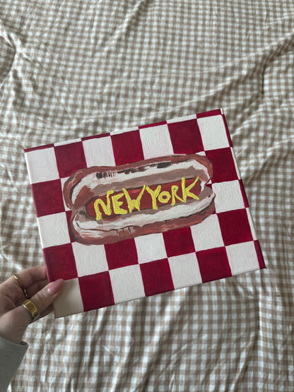 Original Hot Dog Painting 🌭