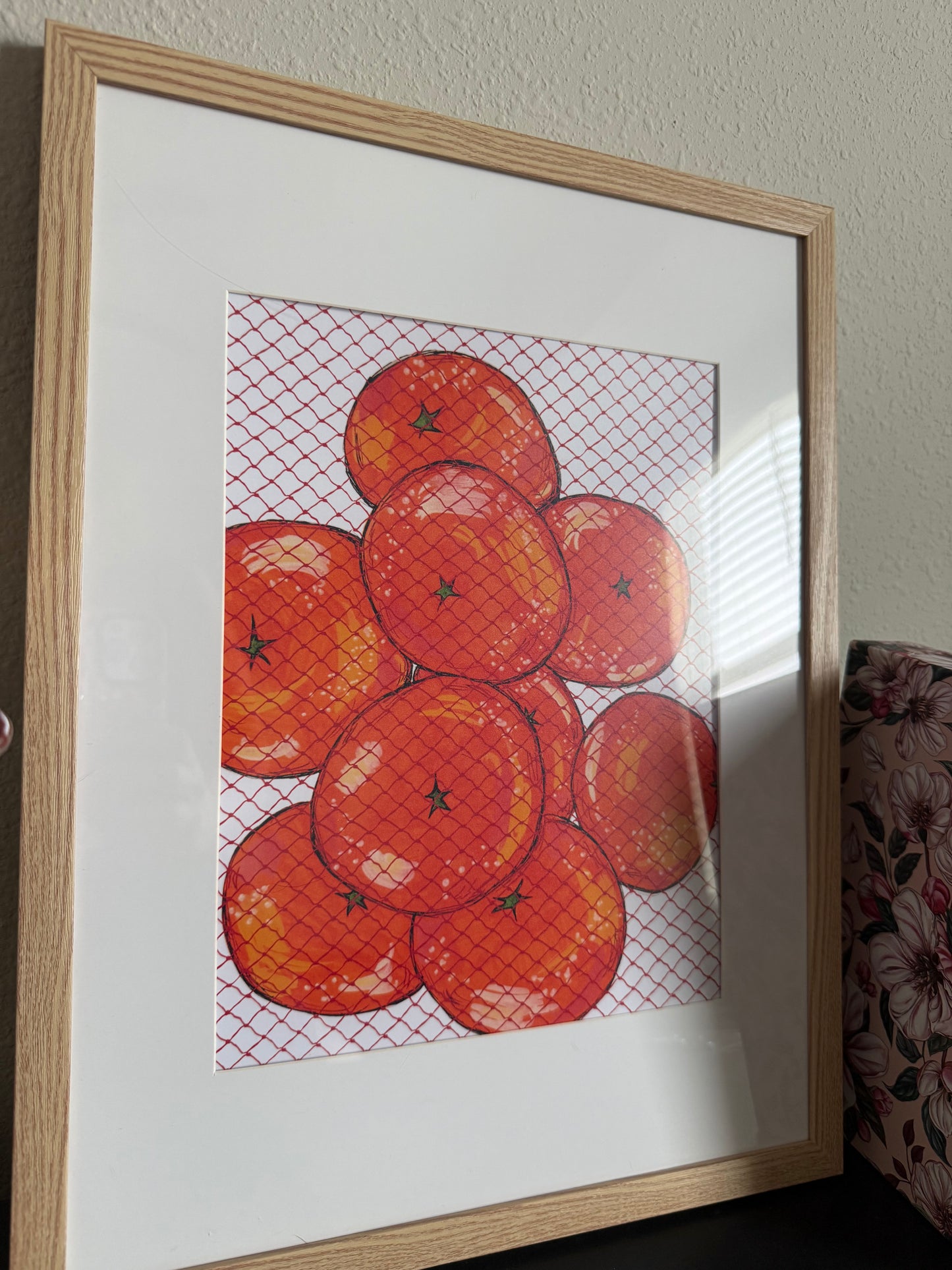 Oranges Large Framed Print 🍊