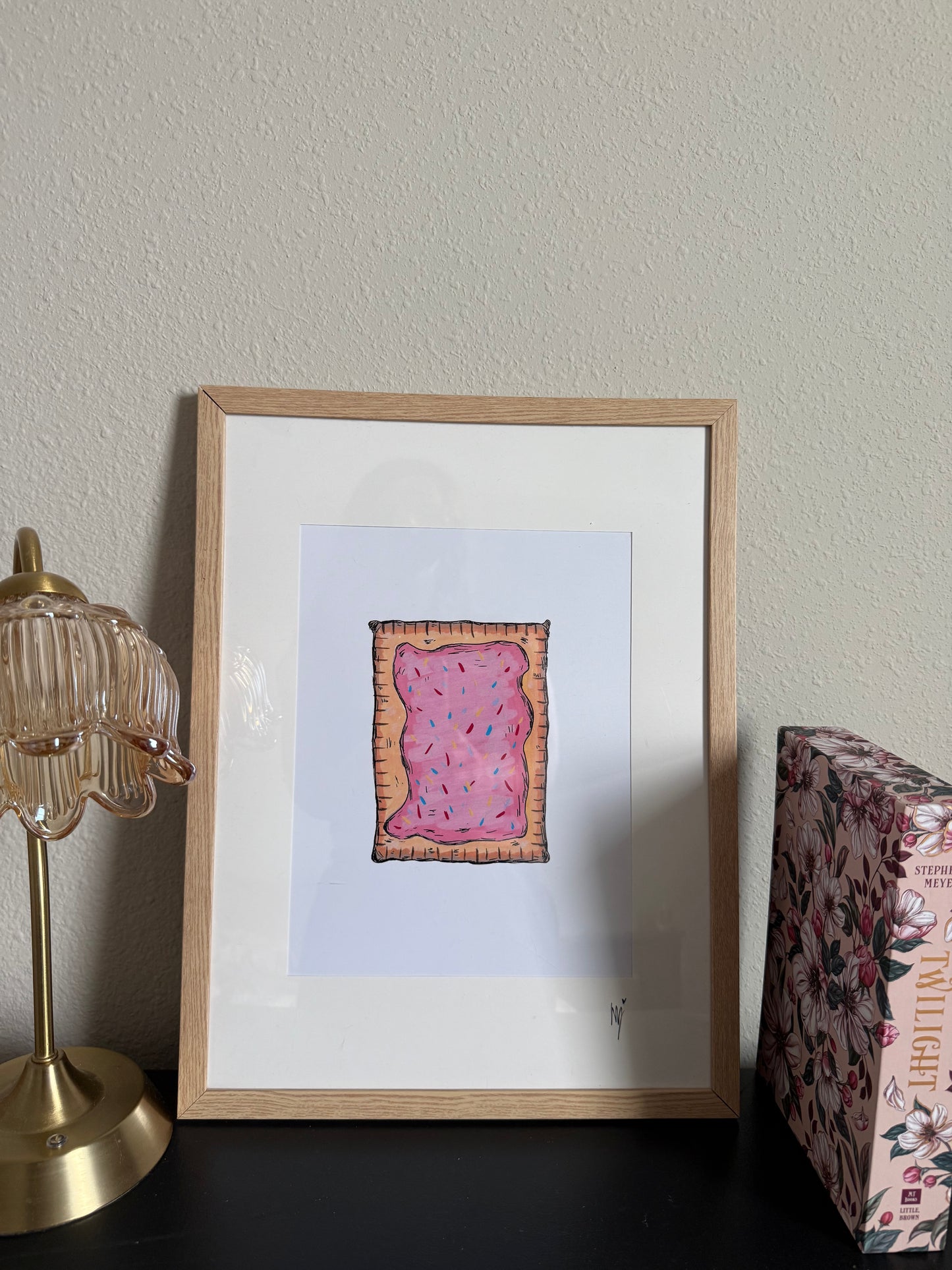 Toaster Pastry Large Framed Print
