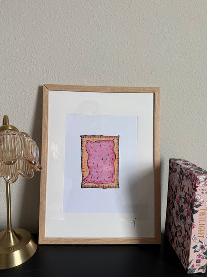 Toaster Pastry Large Framed Print