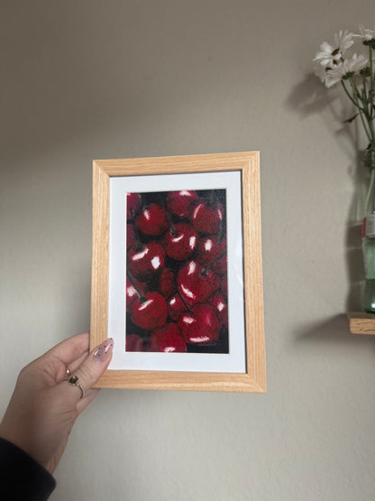 Small Framed Cherry Print 🍒