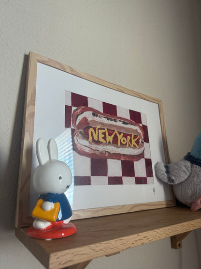 Large Framed Hot Dog Print 🌭