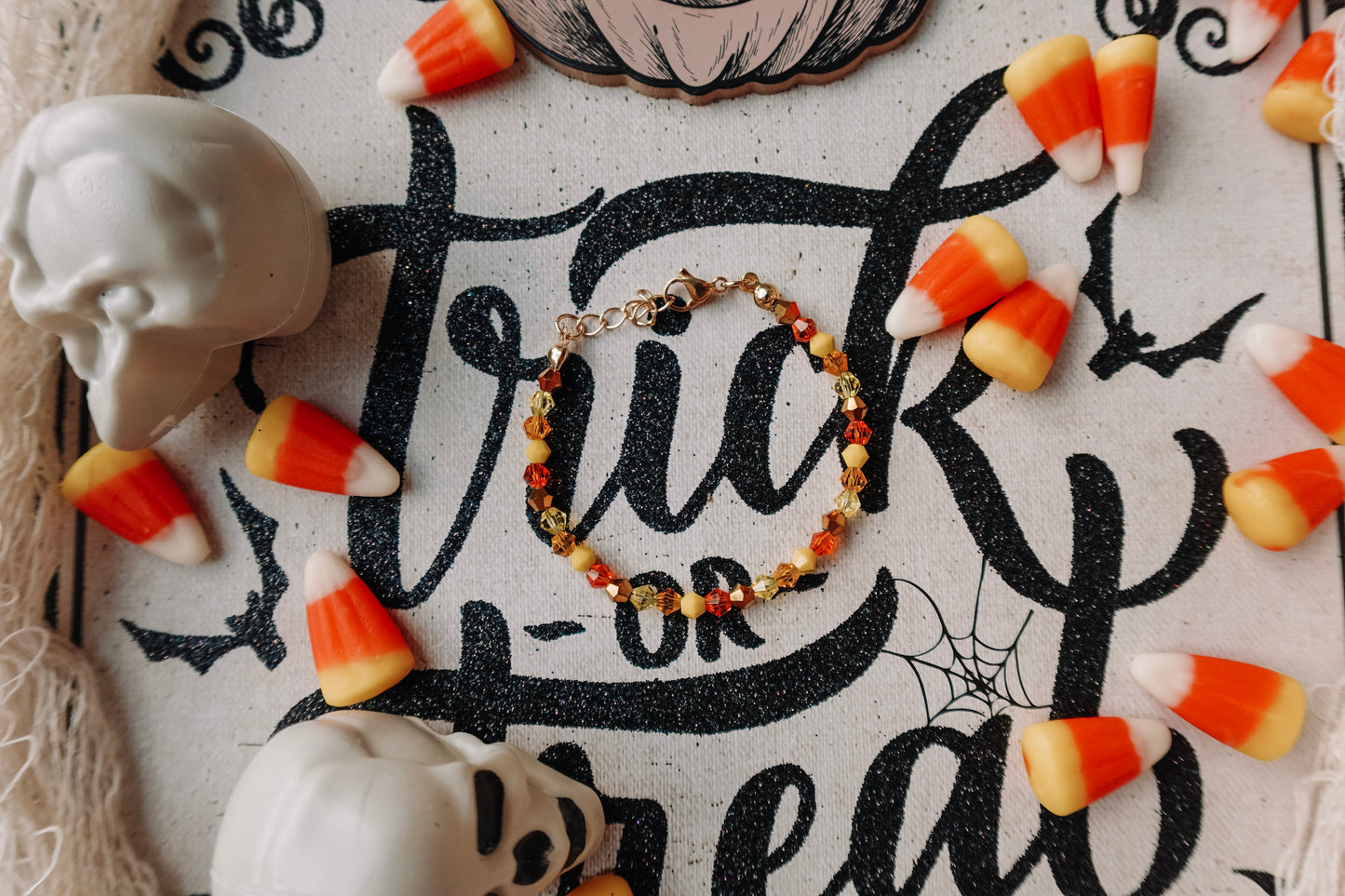 Candy Corn Bracelet 🍬🎃