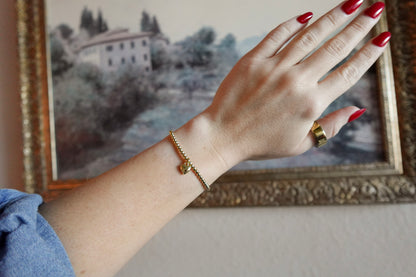 Gold Heart Charm Bracelet 💖