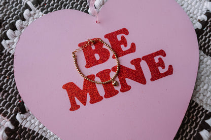 Gold Heart Charm Bracelet 💖