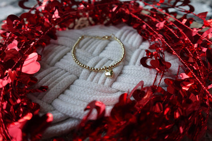 Gold Heart Charm Bracelet 💖