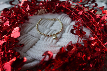 Gold Heart Charm Bracelet 💖