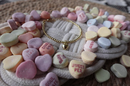 Gold Heart Charm Bracelet 💖