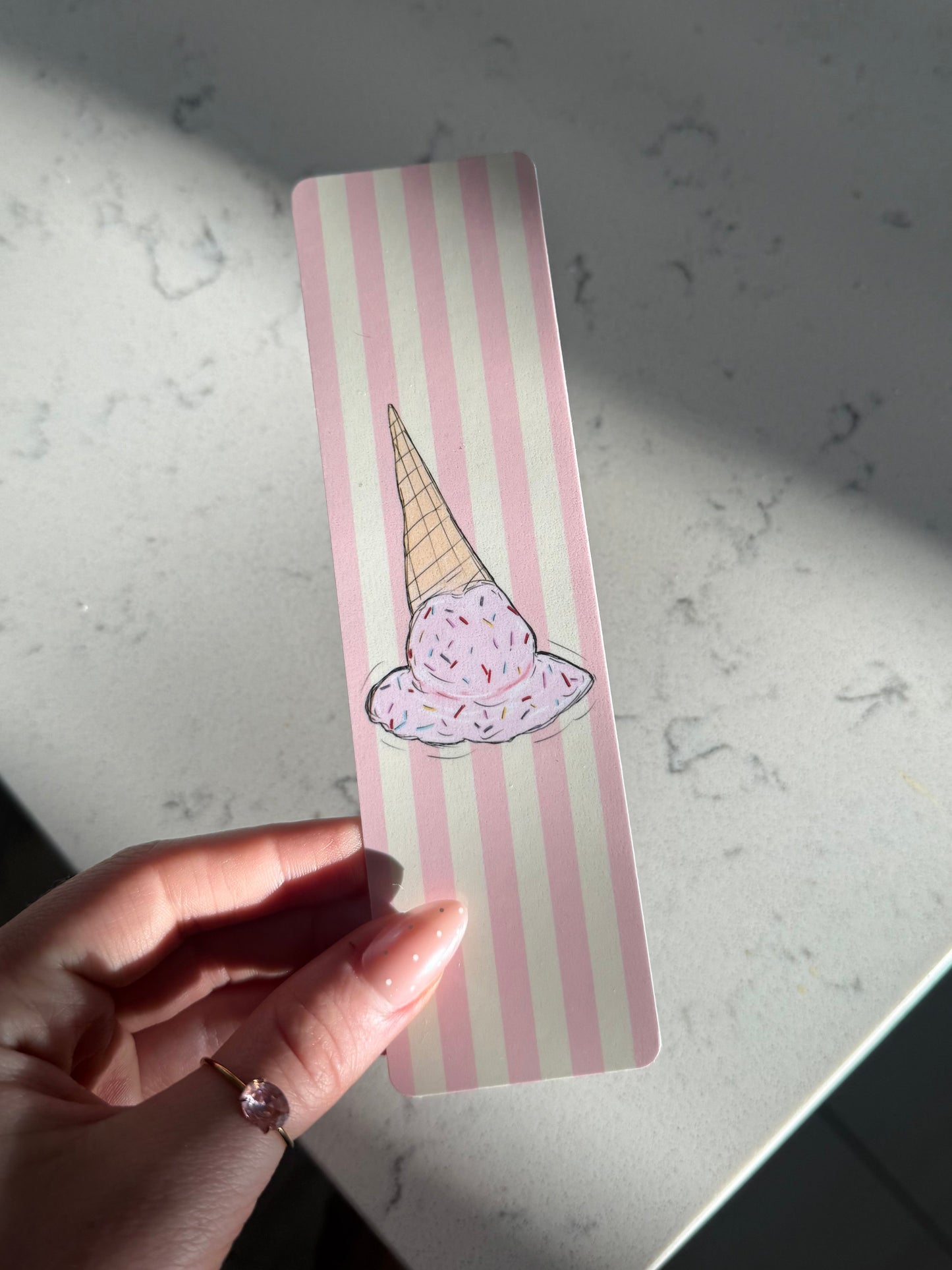 Ice Cream Cone Bookmark 🍦