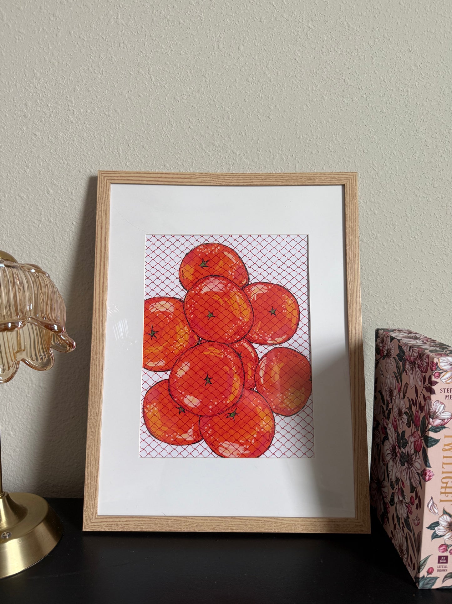 Oranges Large Framed Print 🍊