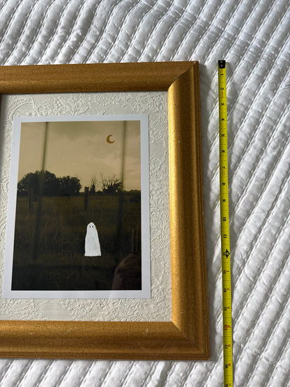 Thrifted Large Gold Framed Ghost Print