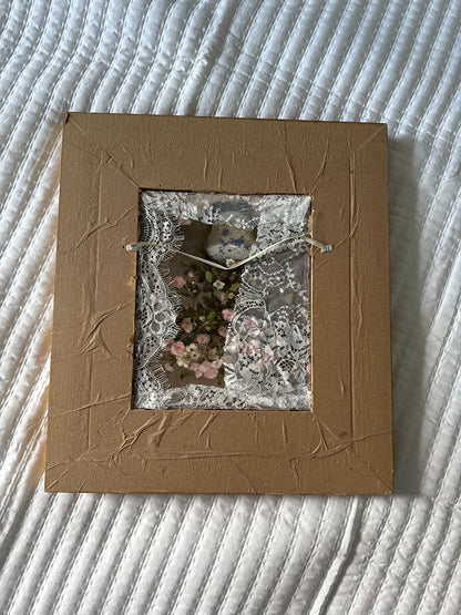 Thrifted Large Gold Ornate Framed Ghost Print