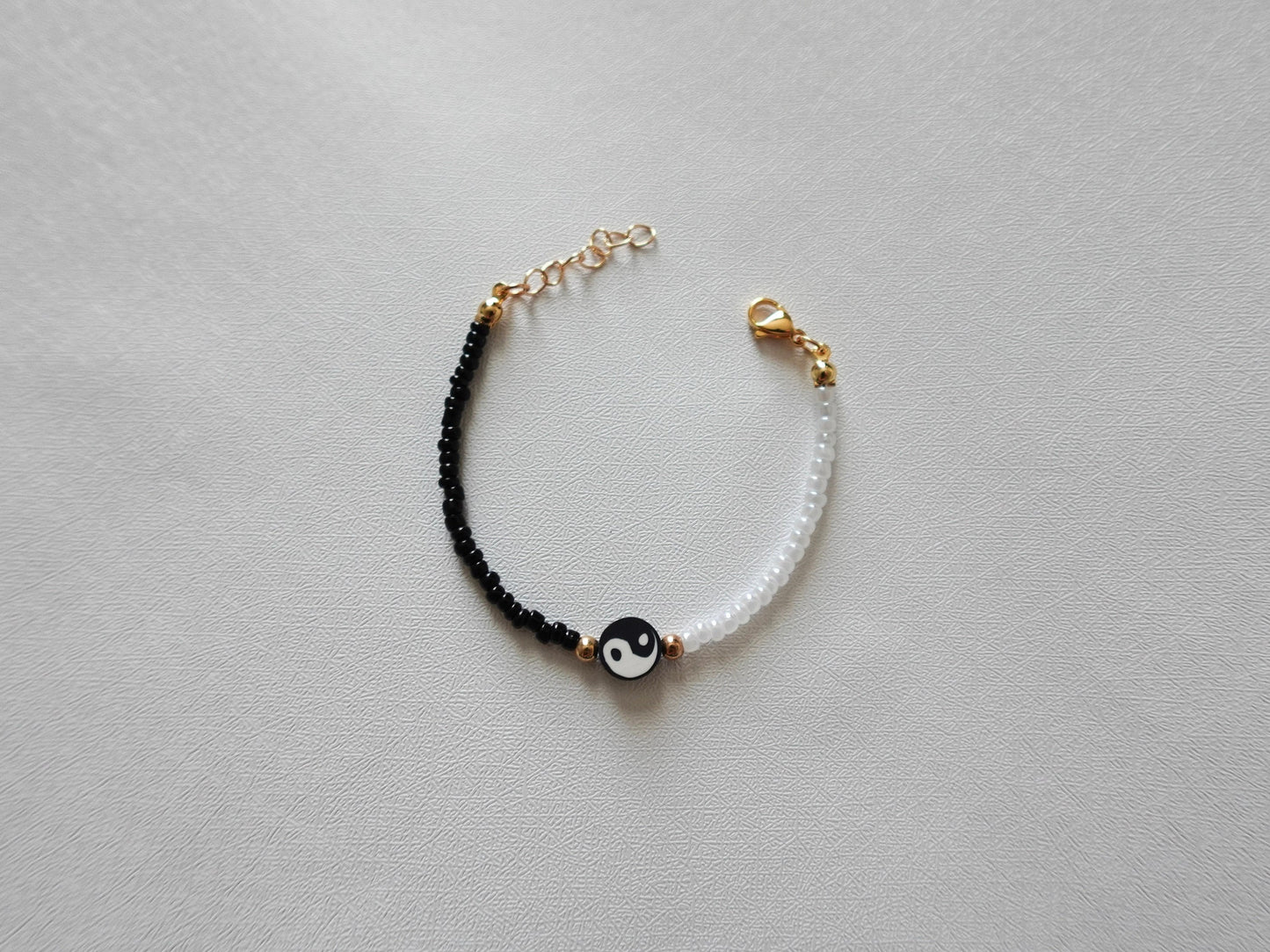 Yin Yang Beaded Bracelet