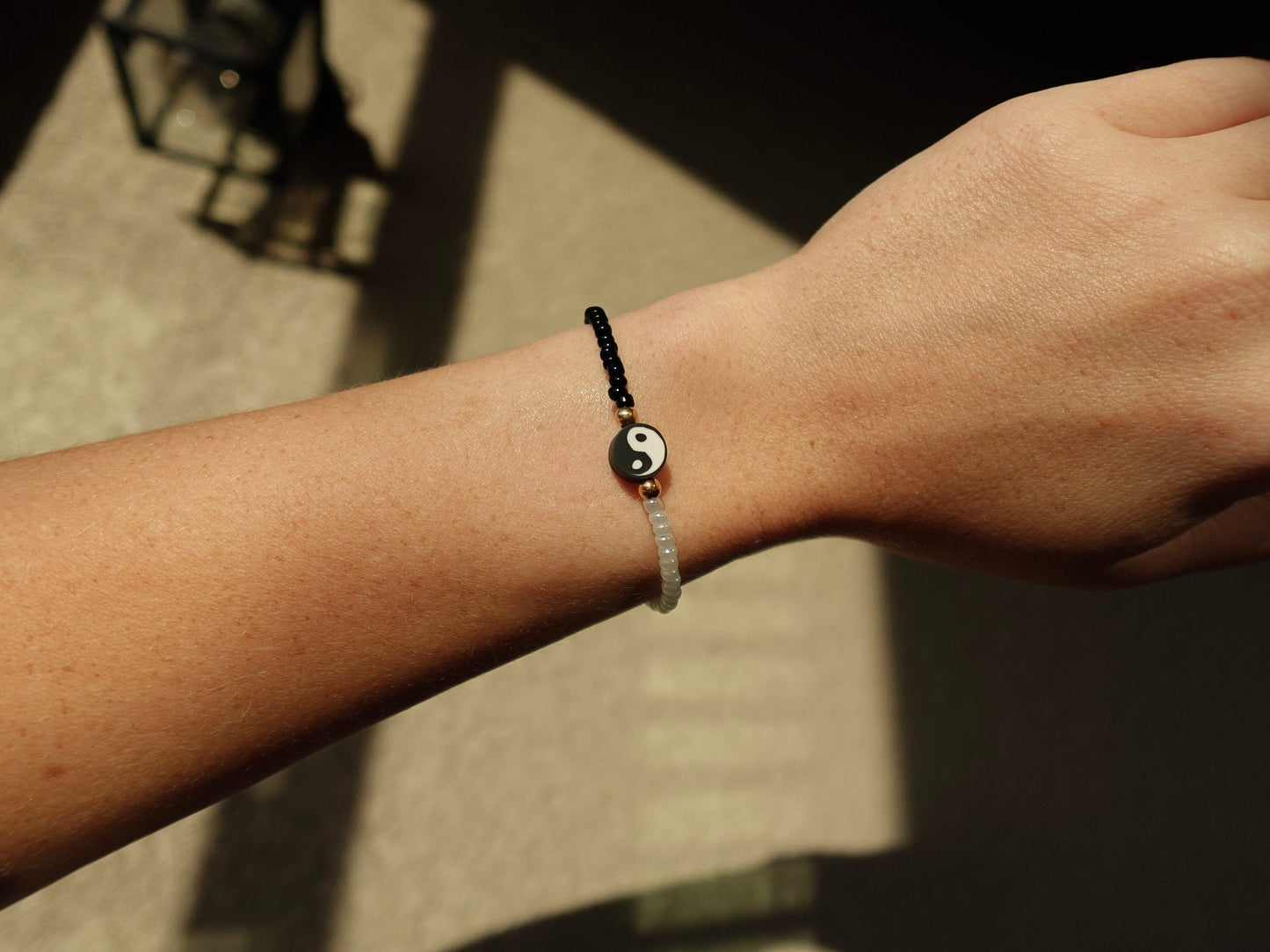 Yin Yang Beaded Bracelet