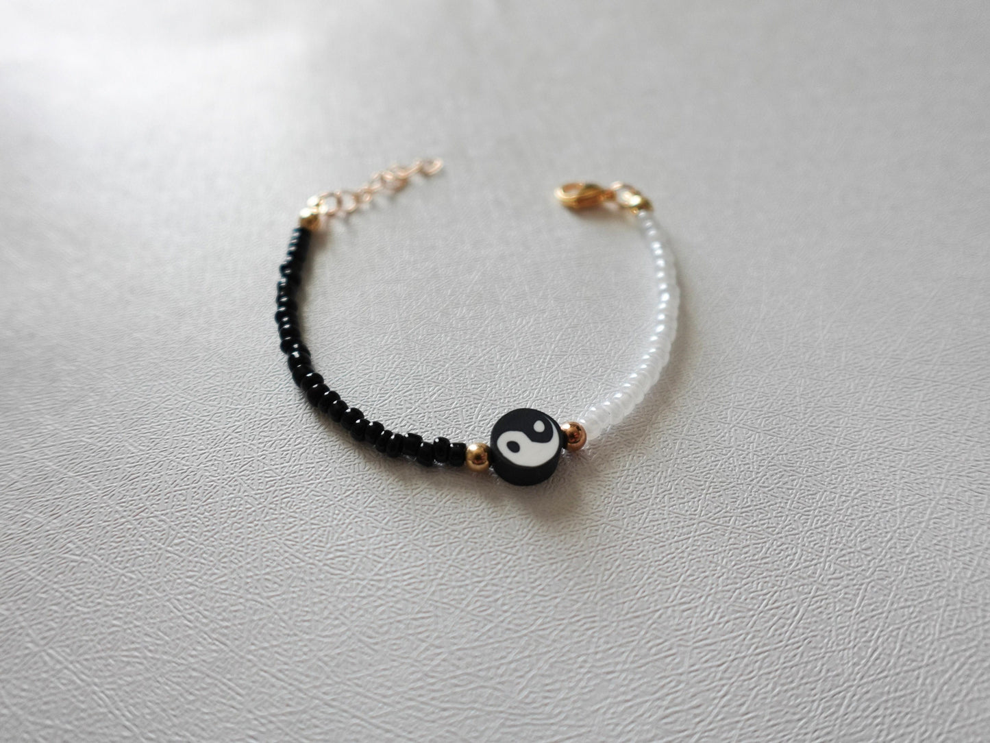 Yin Yang Beaded Bracelet