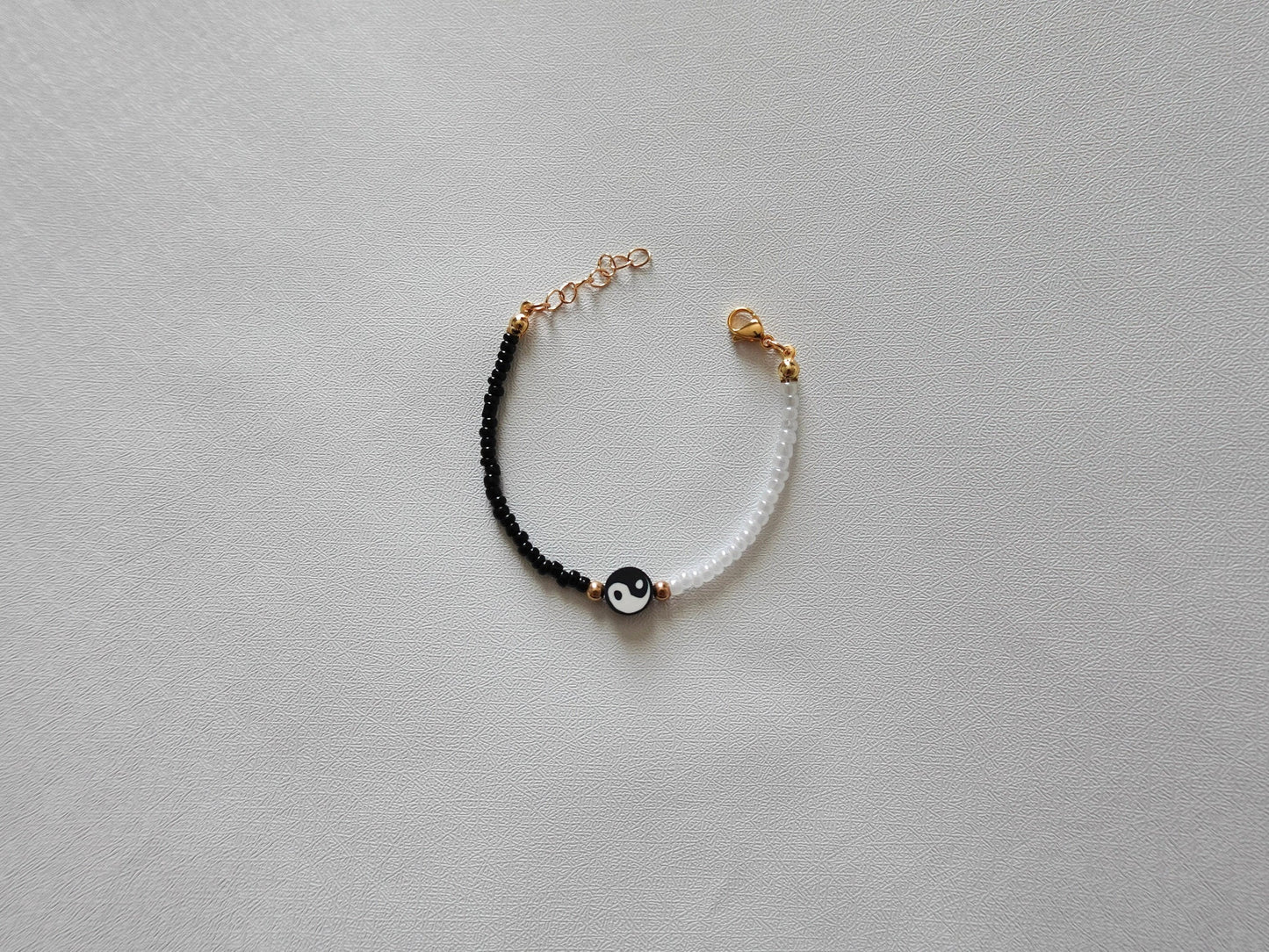 Yin Yang Beaded Bracelet